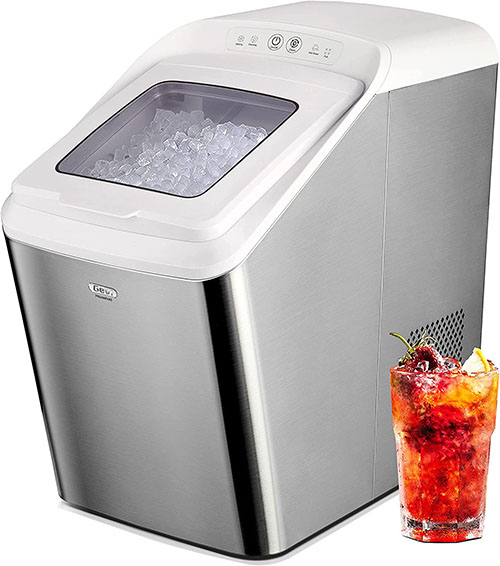 Gevi Household Countertop Nugget Ice Maker Machine